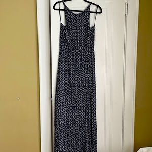 Paper moon blue printed maxi dress